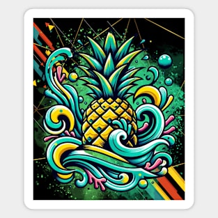 Abstract Pineapple Art Magnet